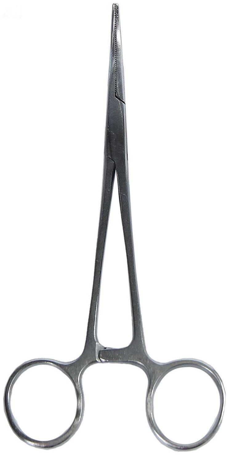 Щипцы-зажимы рыболовные изогнутые, 16 см