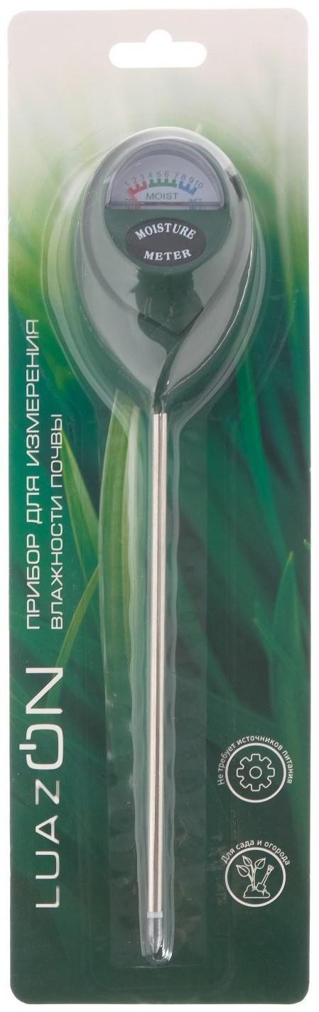 Прибор для измерения Luazon, влажность почвы, механический, зеленый