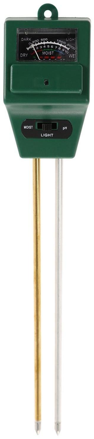Прибор для измерения Luazon, влажность/pH/кислотность почвы, зеленый