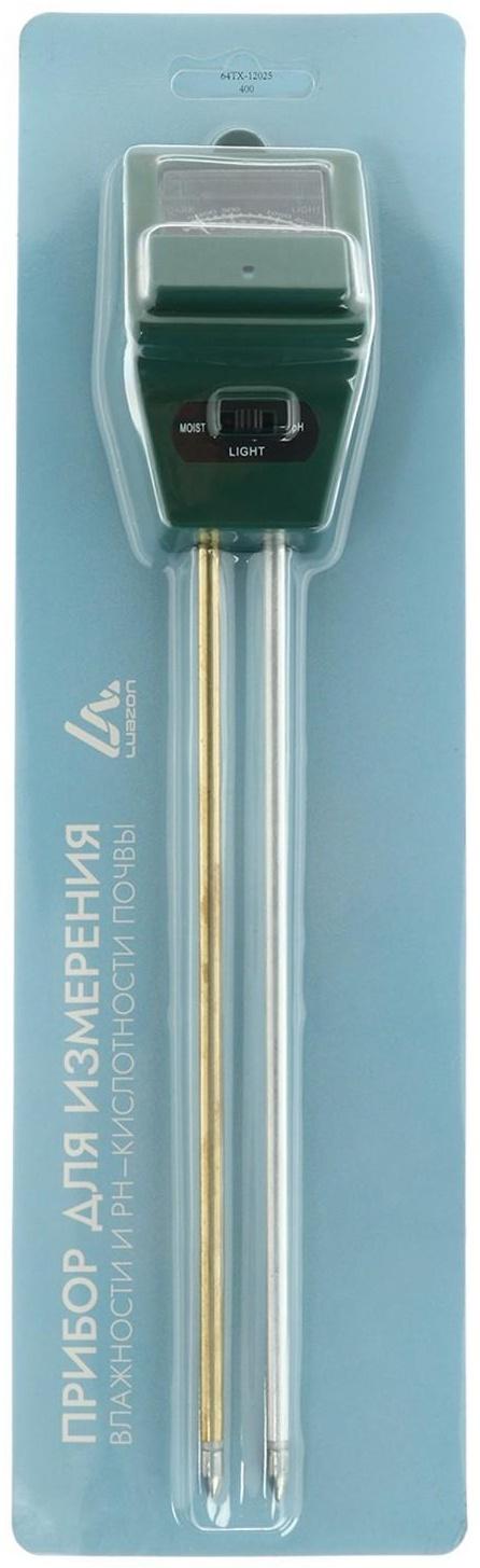 Прибор для измерения Luazon, влажность/pH/кислотность почвы, зеленый