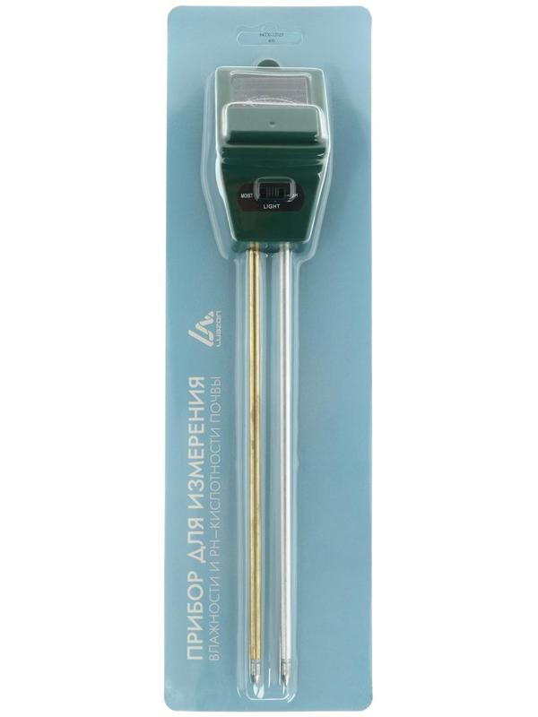 Прибор для измерения Luazon, влажность/pH/кислотность почвы, зеленый