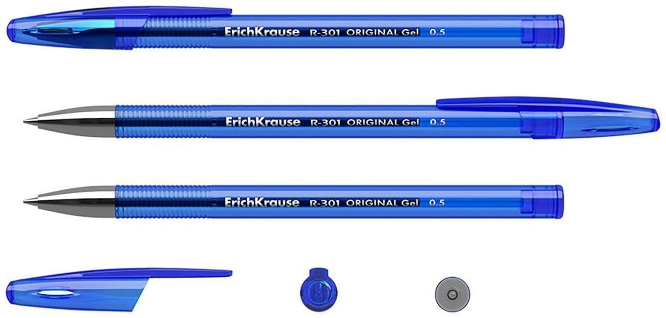 Ручка гелевая R-301 Original Gel, узел 0.5 мм, чернила синие, длина линии письма 600 метров