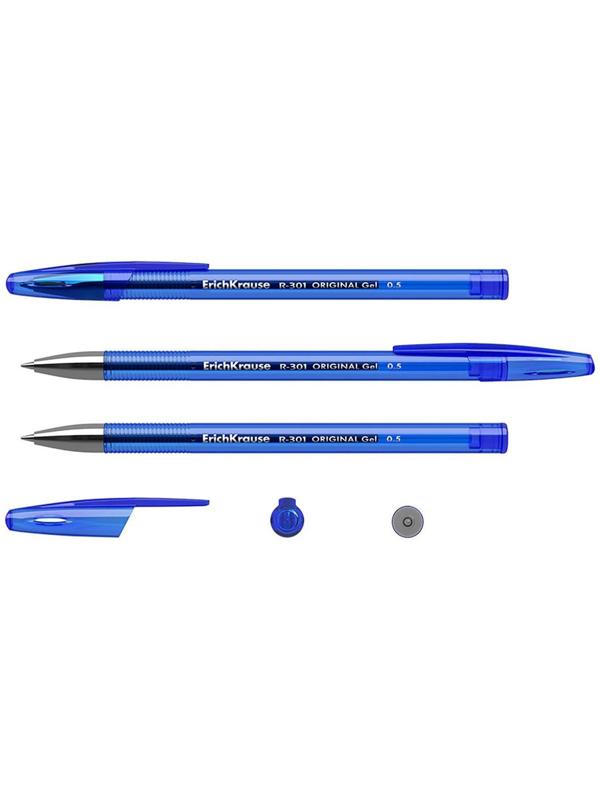 Ручка гелевая R-301 Original Gel, узел 0.5 мм, чернила синие, длина линии письма 600 метров