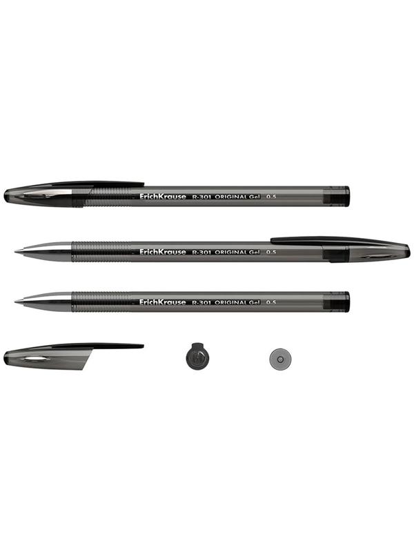 Ручка гелевая R-301 Original Gel, узел 0.5 мм, чернила чёрные, длина линии письма 600 метров