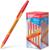 Ручка шариковая Erich Krause R-301 Orange Stick & Grip, узел 0.7 мм, чернила красные, резиновый упор, длина линии письма 1000 метров