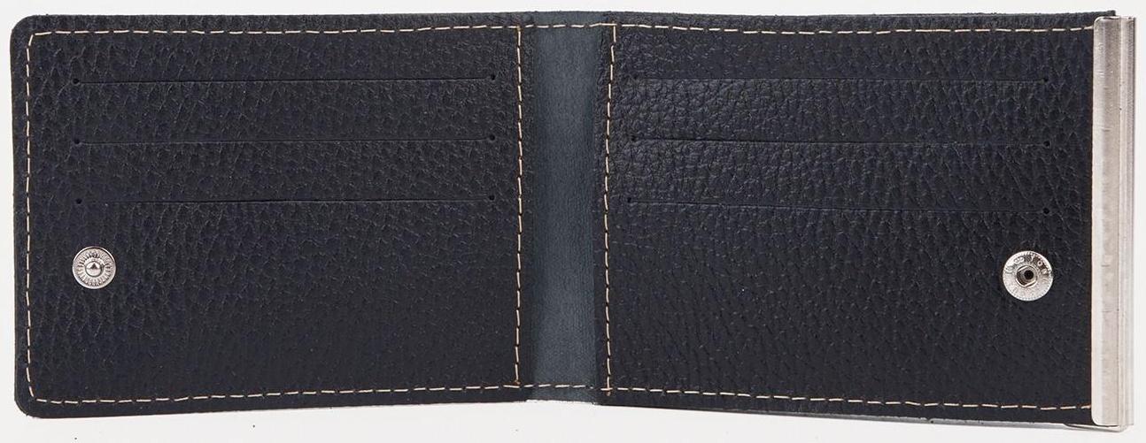 Зажим для купюр на магните, отдел для монет, цвет чёрный