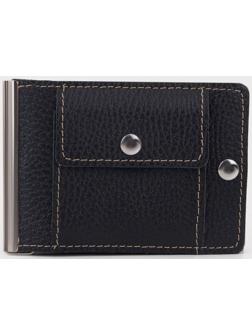 Зажим для купюр на магните, отдел для монет, цвет чёрный