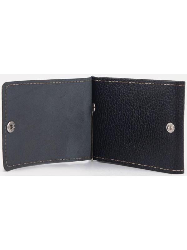 Зажим для купюр на магните, отдел для монет, цвет чёрный