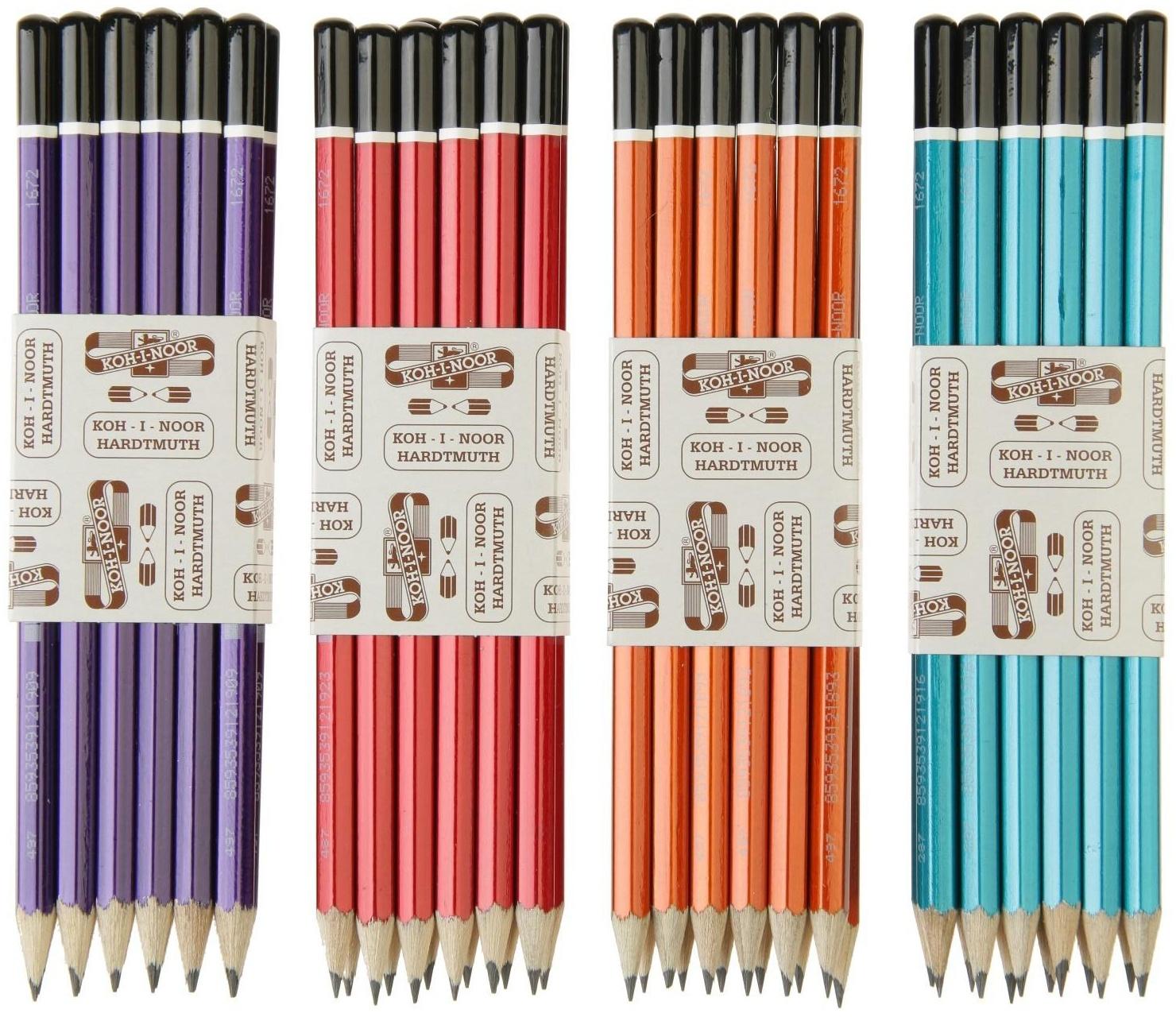 Карандаш чернографитный 2.0 мм, Koh-I-Noor SCALA 1672/2 HB, L=175 мм