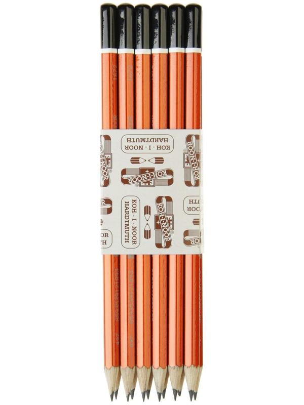 Карандаш чернографитный 2.0 мм, Koh-I-Noor SCALA 1672/2 HB, L=175 мм