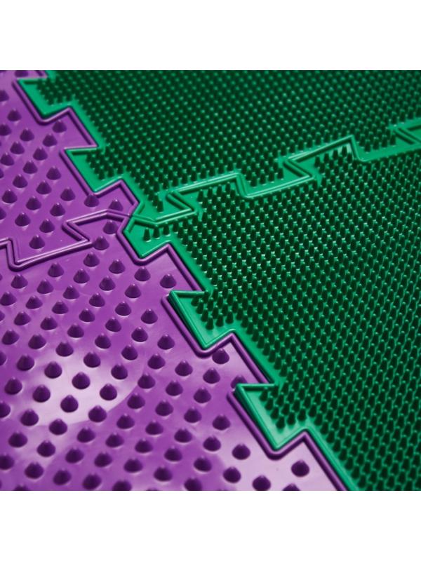 Модульный массажный коврик ОРТО ПАЗЛ «Полезные шаги», 8 модулей, 4 вида