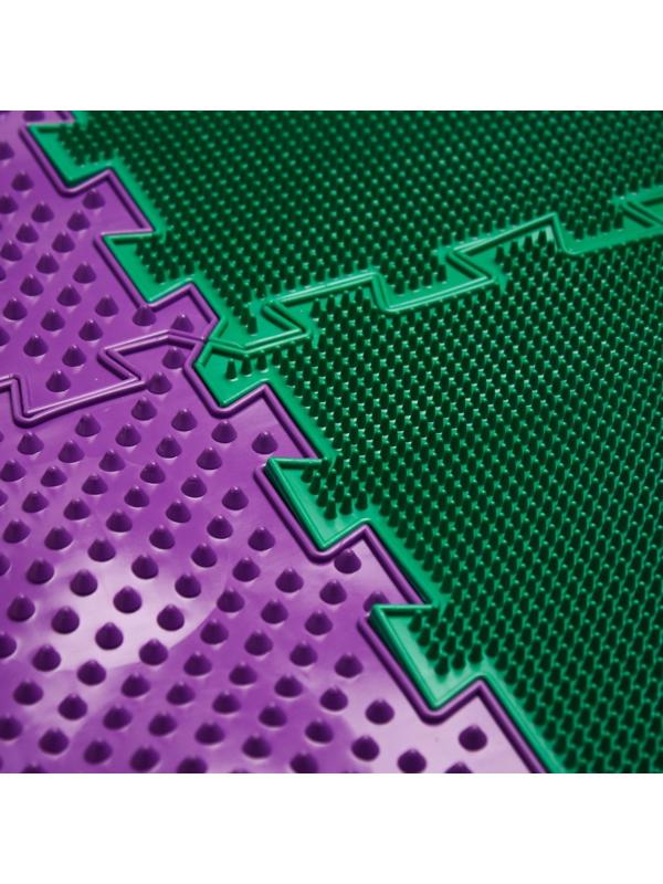 Модульный массажный коврик ОРТО ПАЗЛ «Полезные шаги», 8 модулей, 4 вида