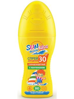 Детский Спрей для безопасного загара Биокон SUN  MARINA KIDS SPF-30, 150 мл