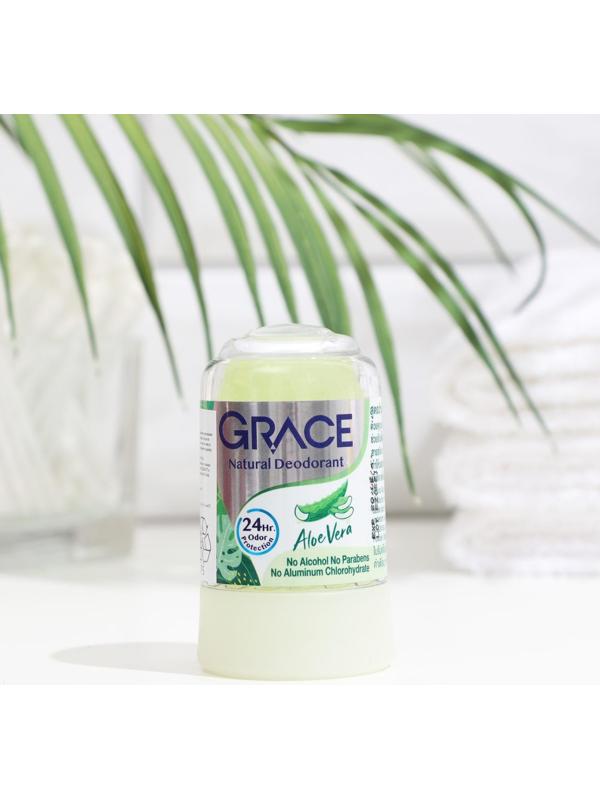 Дезодорант кристаллический Grace Mineral Herbal Deodorant с алое вера, 70 г