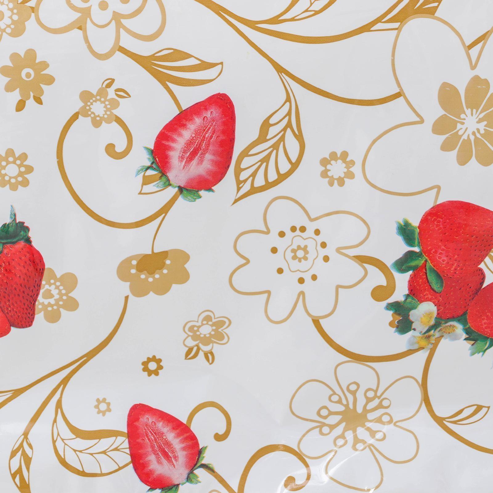 Клеёнка ПВХ Доляна, ширина 137 см, толщина 0,07 мм, рулон 30 метров