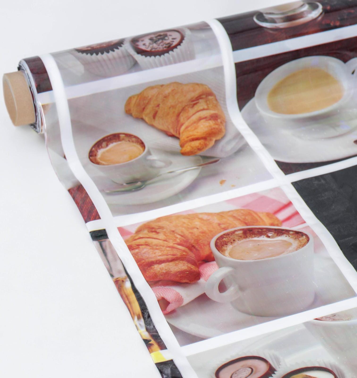 Клеёнка ПВХ Доляна, ширина 137 см, толщина 0,07 мм, рулон 30 метров