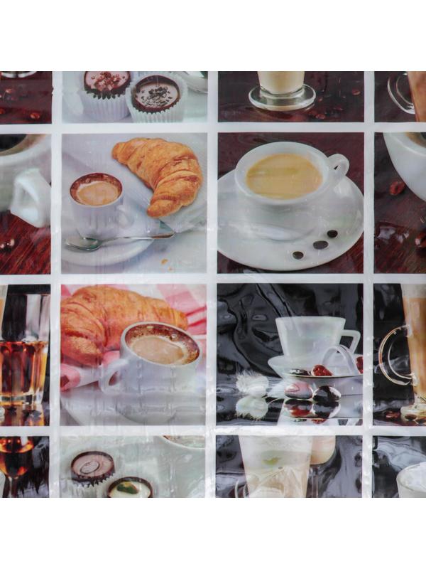 Клеёнка ПВХ Доляна, ширина 137 см, толщина 0,07 мм, рулон 30 метров