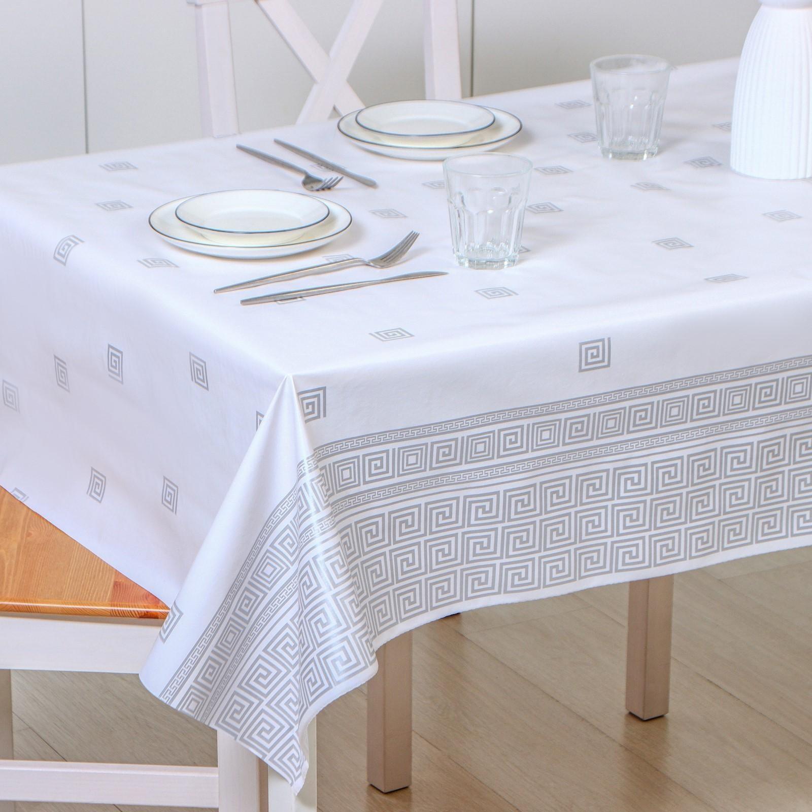 Клеёнка столовая на нетканой основе Доляна, ширина 137 см, толщина 0,18 мм, рулон 20 м