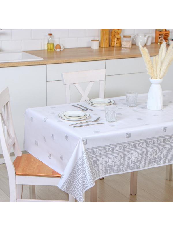 Клеёнка столовая на нетканой основе Доляна, ширина 137 см, толщина 0,18 мм, рулон 20 м