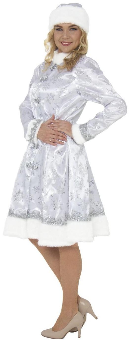 Карнавальный костюм «Снегурочка» сатин, белая, размер 48-50, рост 176 см