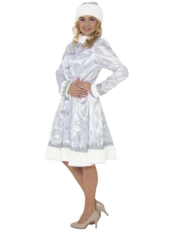Карнавальный костюм «Снегурочка» сатин, белая, размер 48-50, рост 176 см