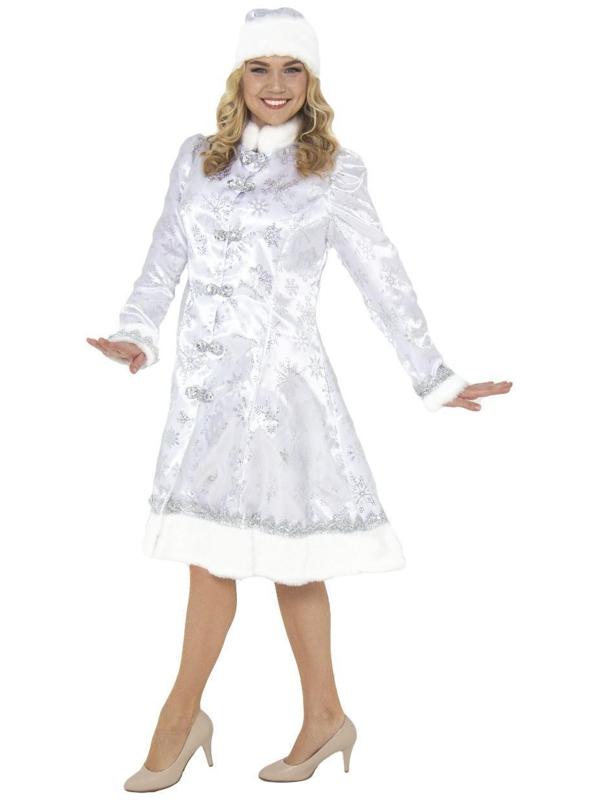 Карнавальный костюм «Снегурочка» сатин, белая, размер 48-50, рост 176 см