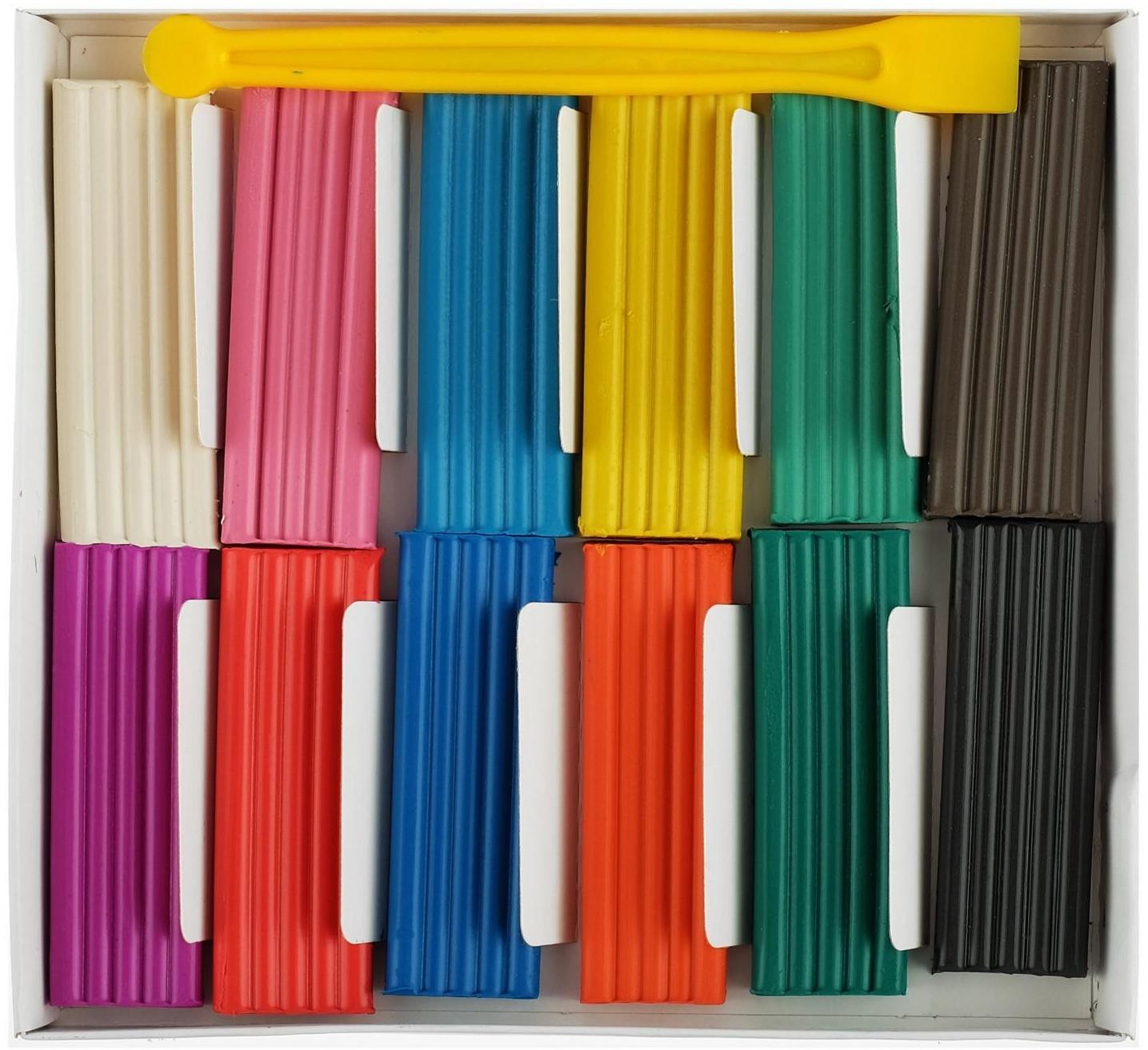 Пластилин 12 цветов 180 г «Каляка-Маляка», со стеком