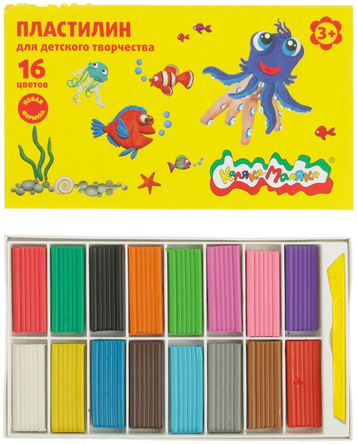 Пластилин 16 цветов 240 г 