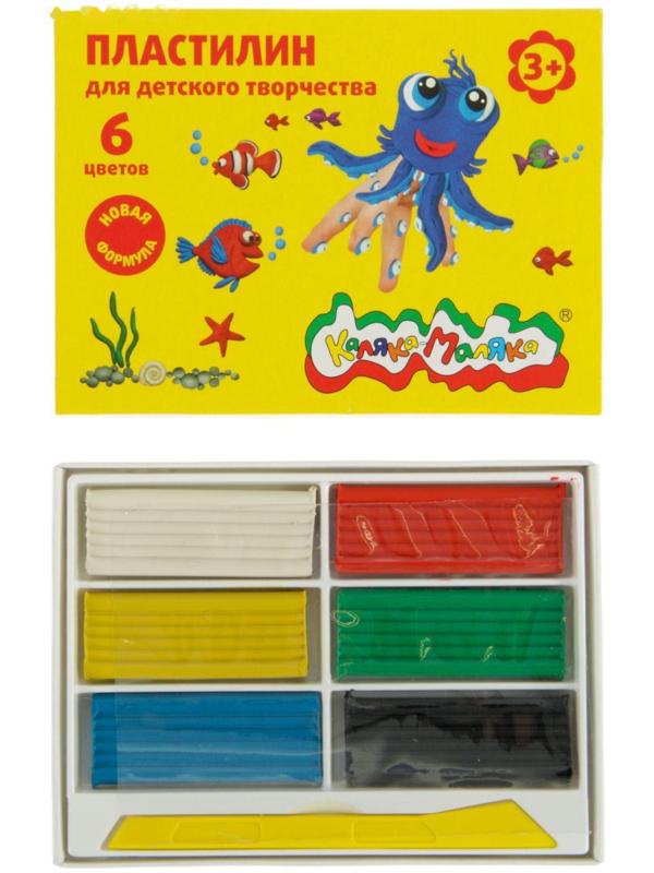 Пластилин 6 цветов 90 г 