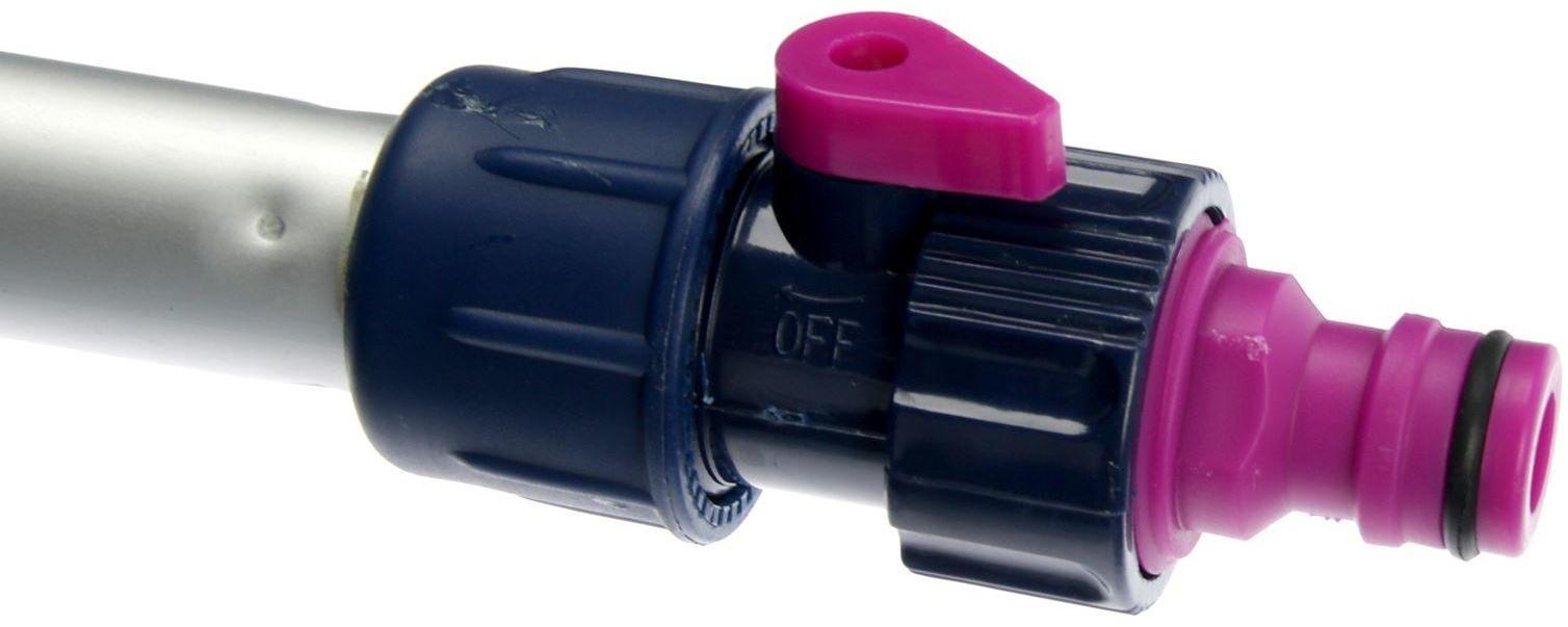 Щетка для мытья CityUp CU-610, телескопическая, 99-160 см, под шланг, с краном