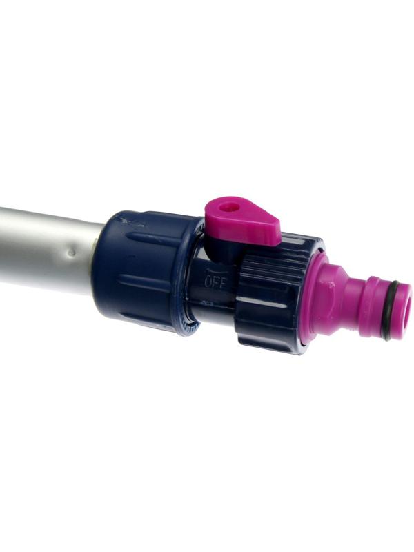 Щетка для мытья CityUp CU-610, телескопическая, 99-160 см, под шланг, с краном