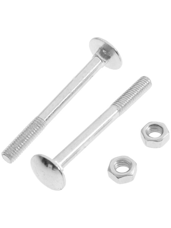 Болт мебельный Element, DIN603, 6х60 мм, с гайкой, оцинкованный, на блистере 6 шт.