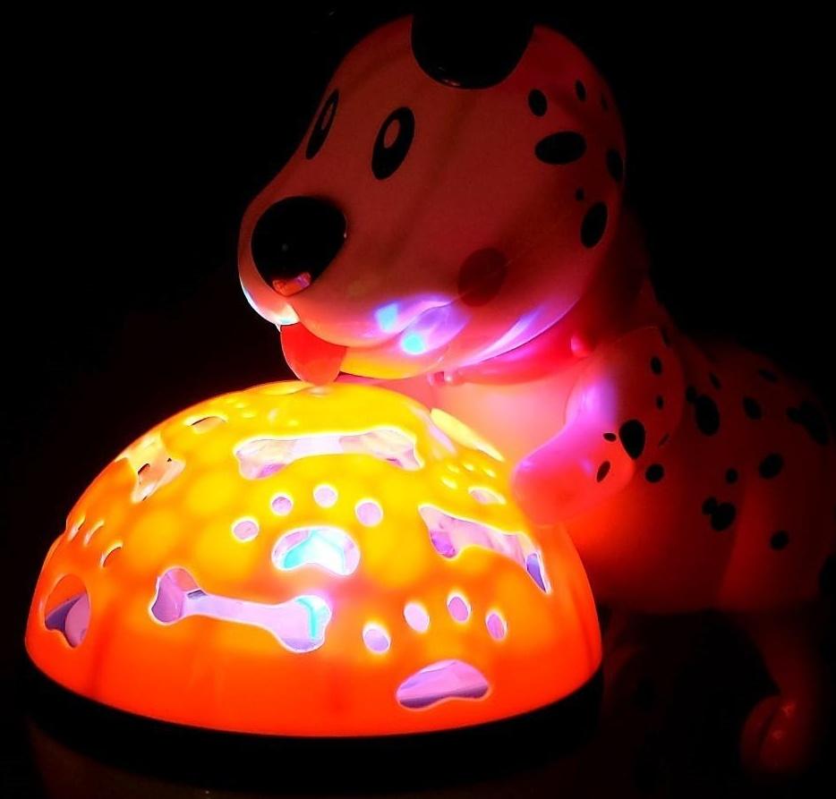 Игрушка музыкальная «Далматинец с мячом», световые и звуковые эффекты, двигается