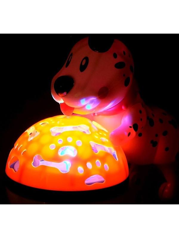 Игрушка музыкальная «Далматинец с мячом», световые и звуковые эффекты, двигается