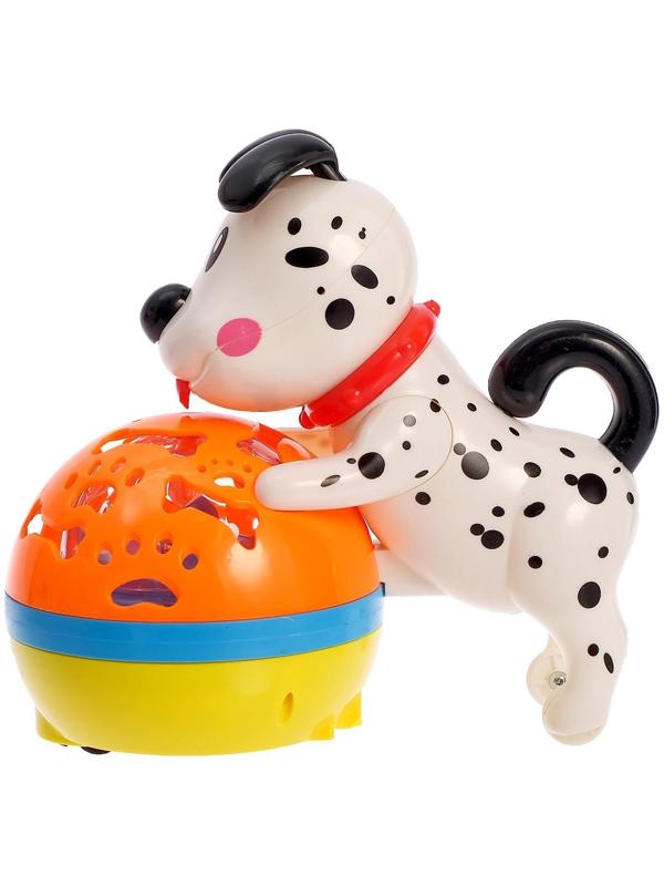 Игрушка музыкальная «Далматинец с мячом», световые и звуковые эффекты, двигается