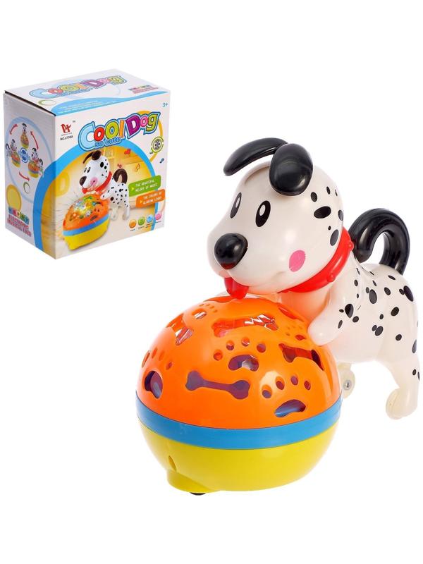 Игрушка музыкальная «Далматинец с мячом», световые и звуковые эффекты, двигается