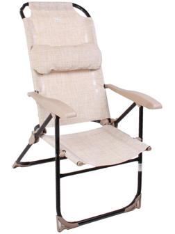 Кресло-шезлонг складное К2, 75 x 59 x 109 см, песочный