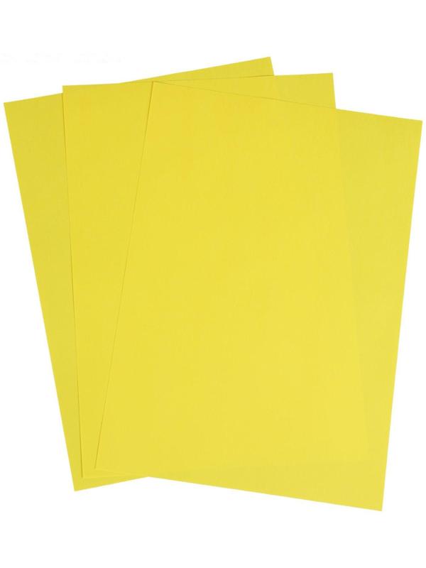 Бумага цветная А4, 100 листов Calligrata Интенсив, жёлтая, 80 г/м²
