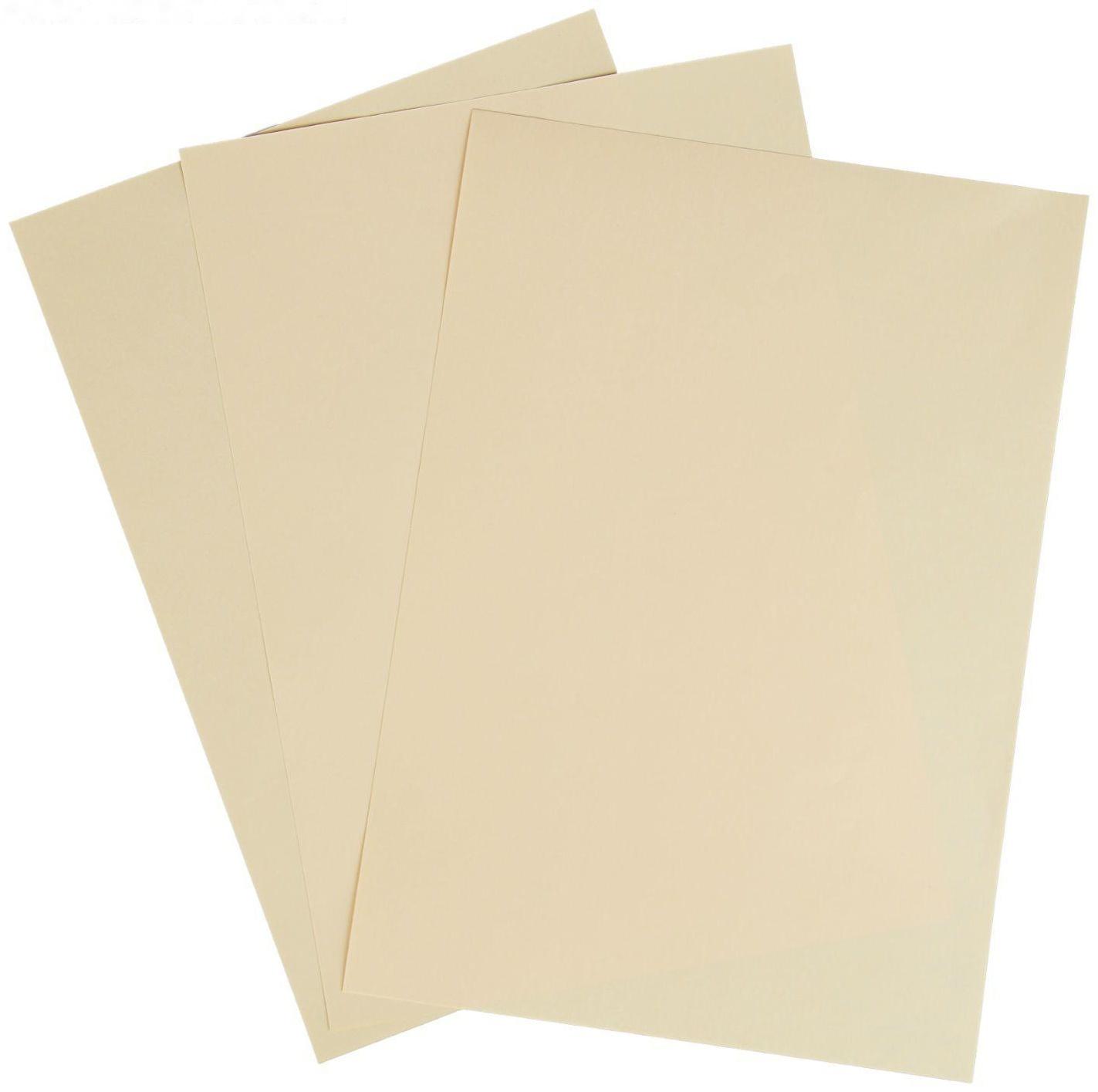 Бумага цветная А4, 100 листов Calligrata Пастель, оранжевая, 80 г/м²