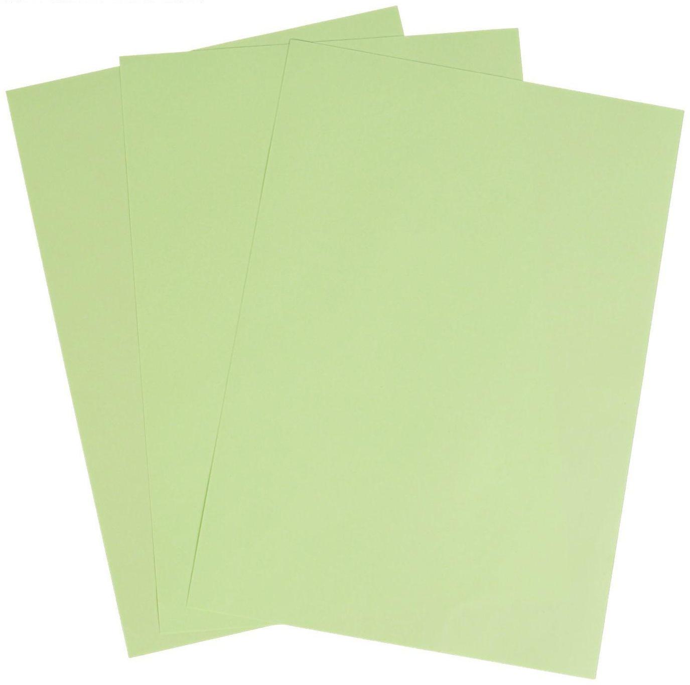 Бумага цветная А4, 100 листов Calligrata Пастель, зелёная, 80 г/м²