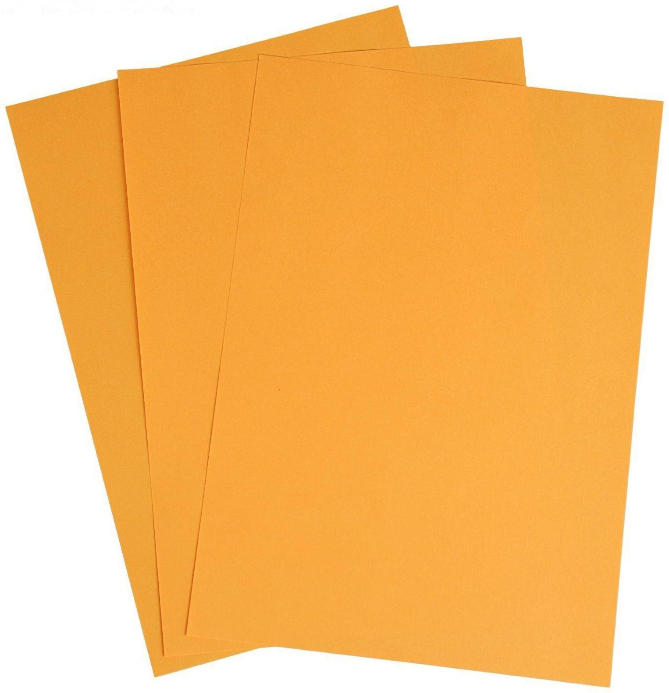 Бумага цветная А4, 50 листов Calligrata Интенсив, оранжевая, 80 г/м²