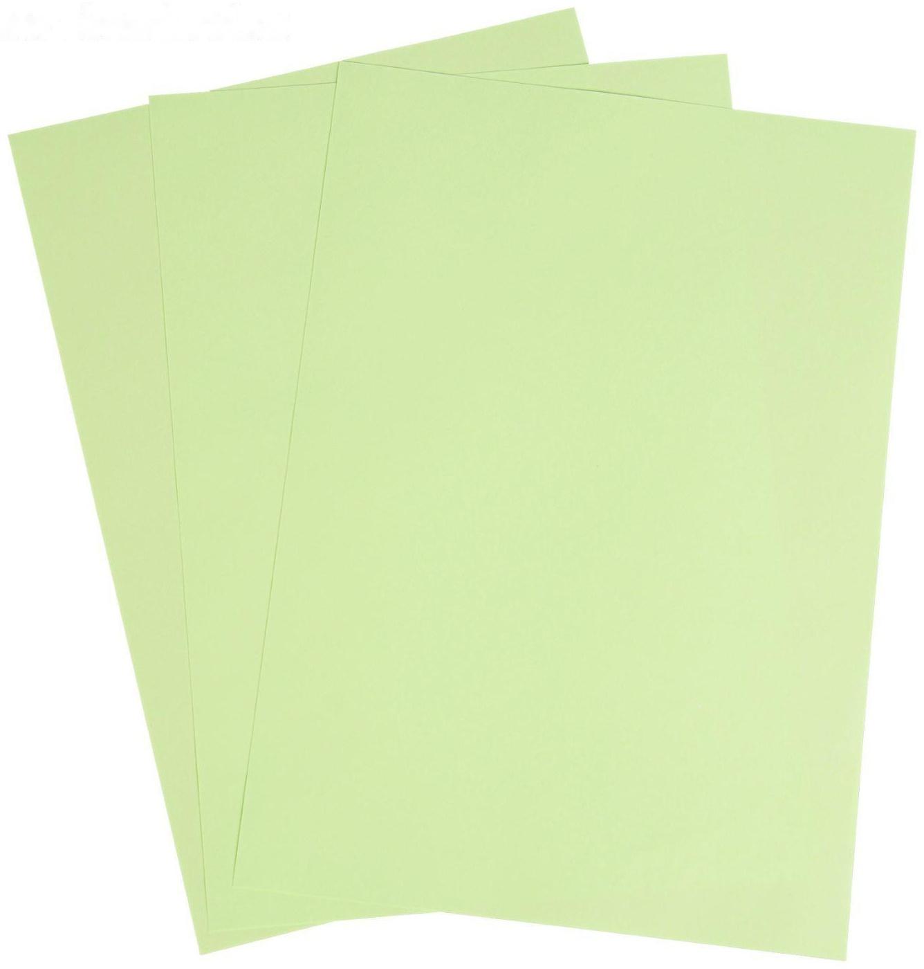 Бумага цветная А4, 50 листов Calligrata Пастель, зелёная, 80 г/м²