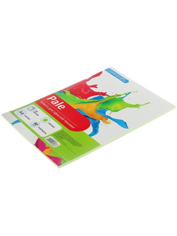 Бумага цветная А4, 50 листов Calligrata Пастель, зелёная, 80 г/м²