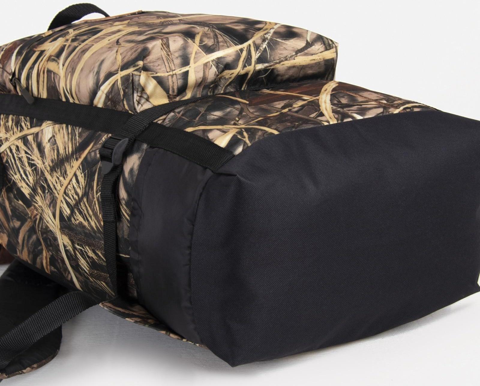 Рюкзак туристический, 40 л, отдел на стяжке, 3 наружных кармана, цвет хаки