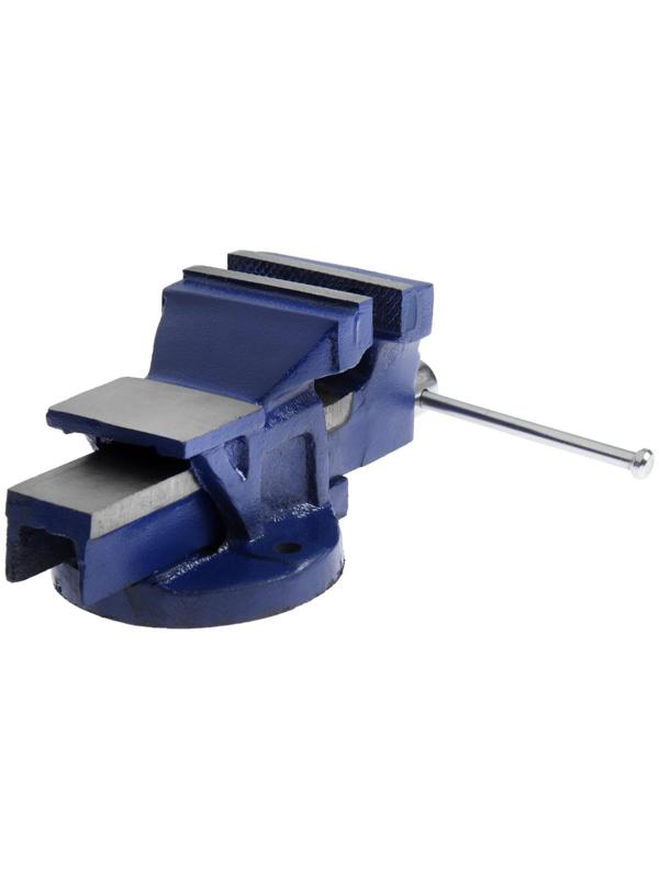 Тиски слесарные ТУНДРА, с наковальней, высокопрочный чугун ВЧ-40, 75 мм