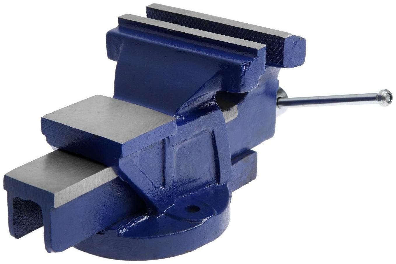 Тиски слесарные ТУНДРА, с наковальней, высокопрочный чугун ВЧ-40, 125 мм