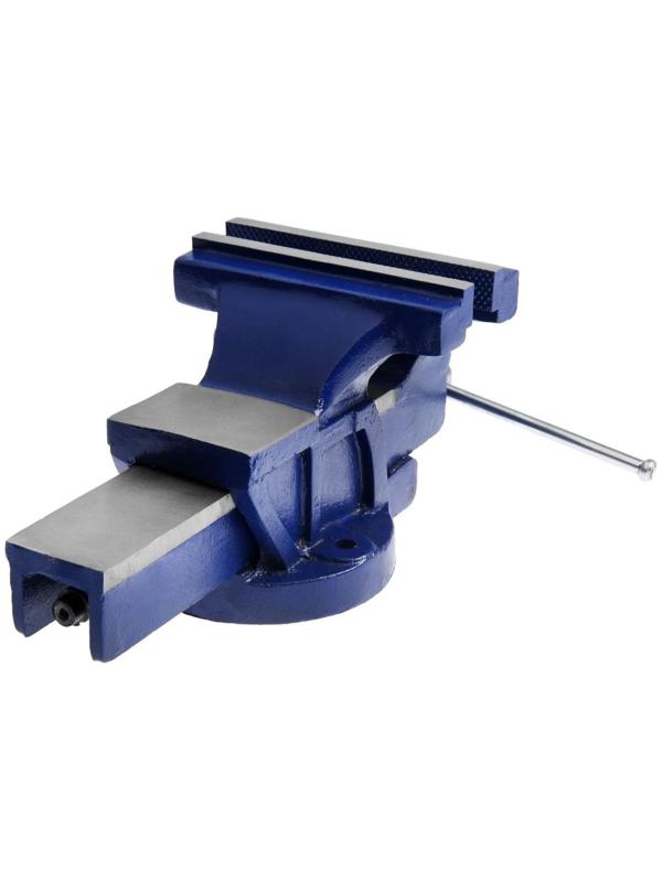 Тиски слесарные ТУНДРА, с наковальней, высокопрочный чугун ВЧ-40, 150 мм