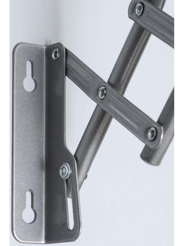 Сушилка для белья настенная, 90 см, цвет серый