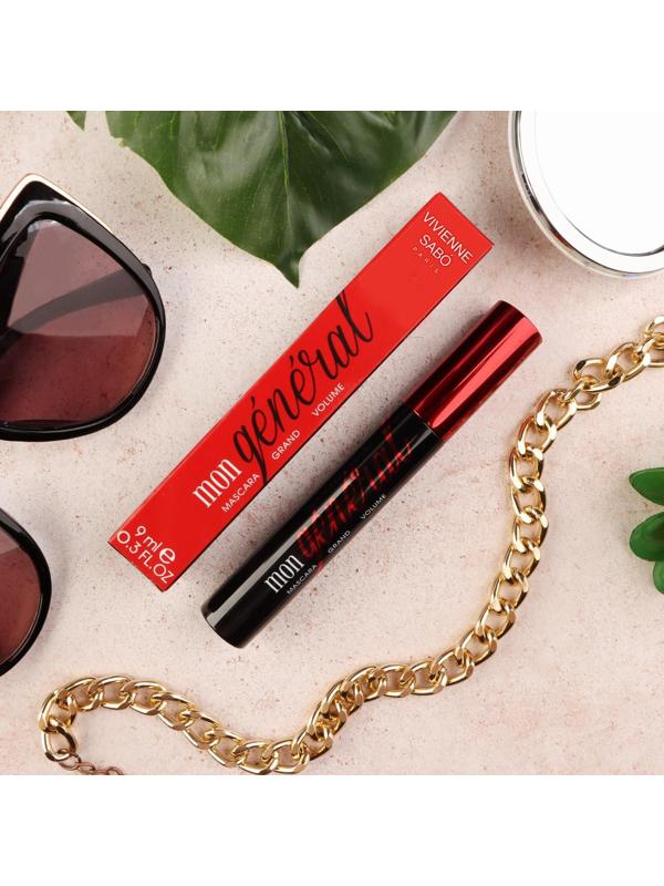 Тушь для ресниц Vivienne Sabo Mon General, с эффектом экстремального объема, цвет черный, 9 мл