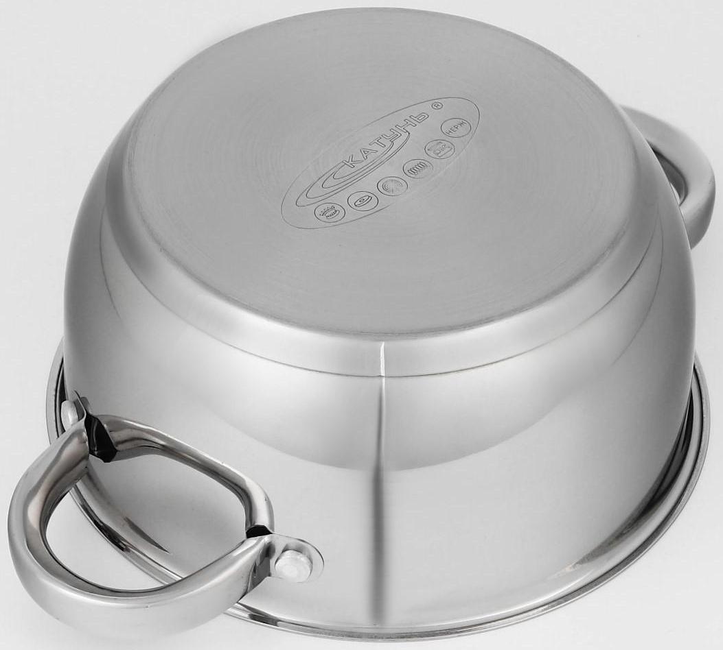 Кастрюля «Антея», 2 л, d=18 см, капсульное дно, стеклянная крышка